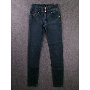 P&P Premium Jeans Womens 11 Blue Skinny Leg Dark Wash Classic Casual
